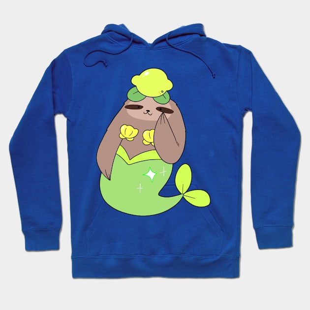 Lemon Mermaid Sloth Hoodie by saradaboru